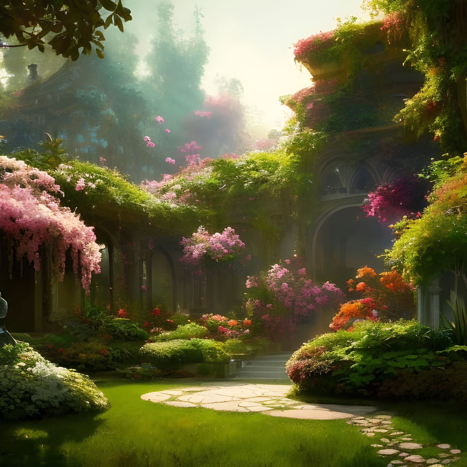 Enchanted Garden - AI Generated Artwork - NightCafe Creator