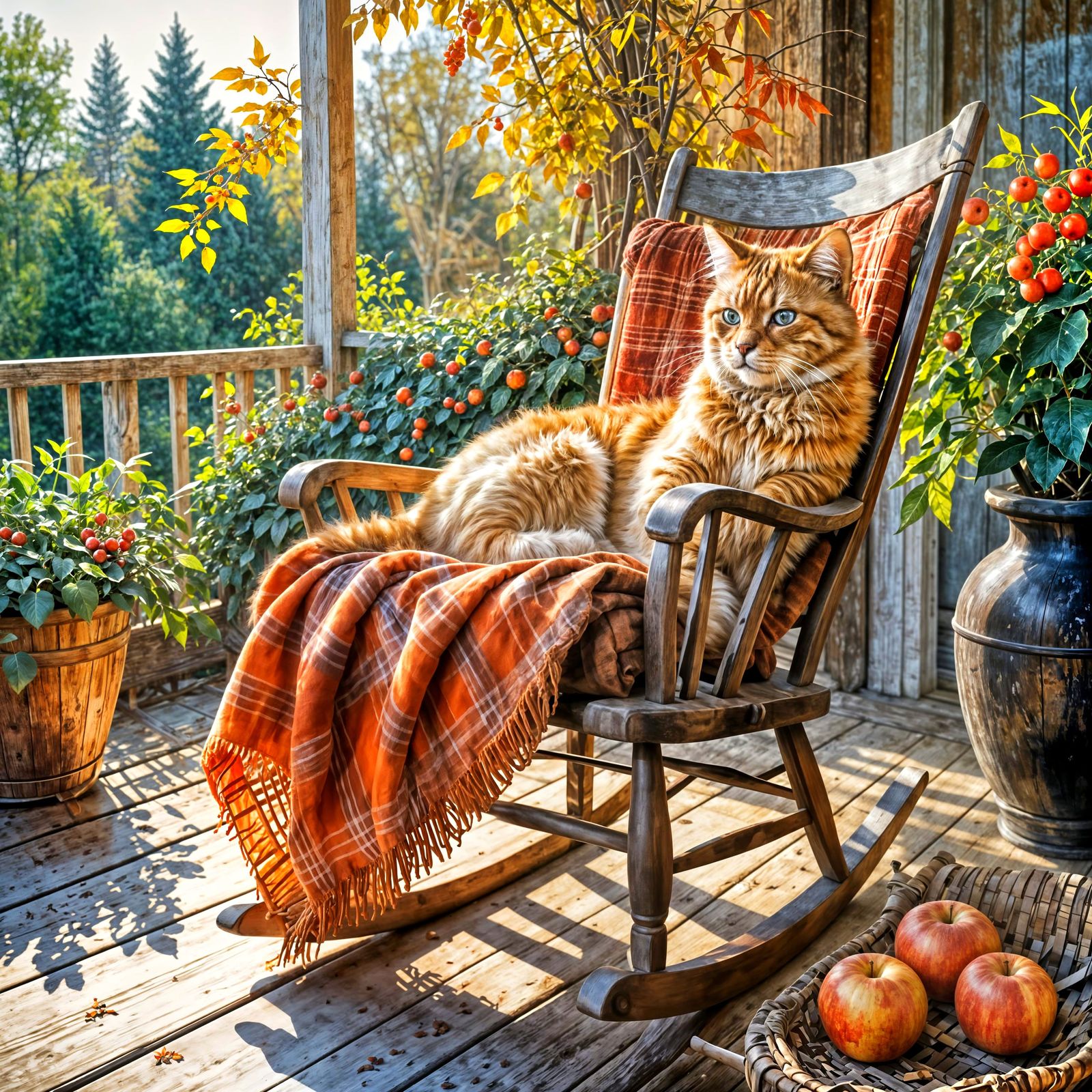 Autumn in Rocking Chair  by @Marina