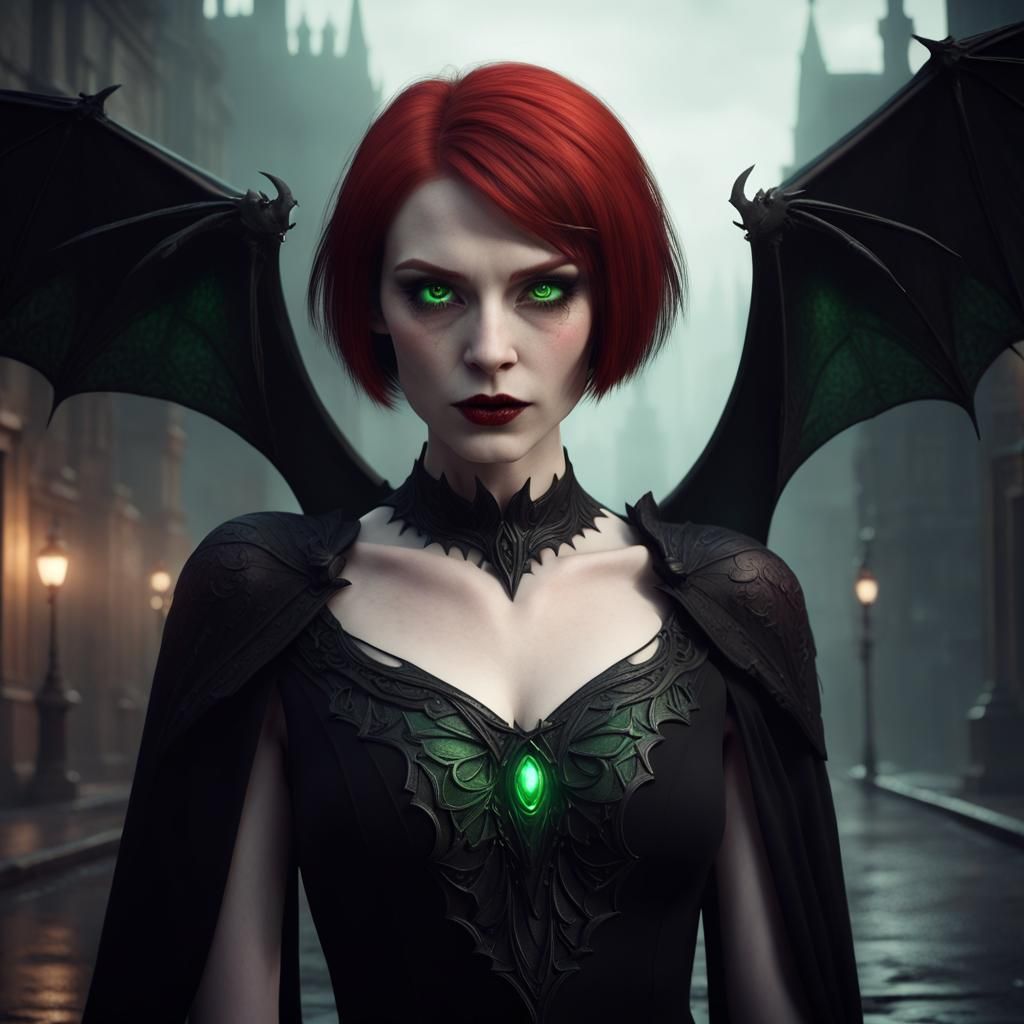 Gothic vampire woman