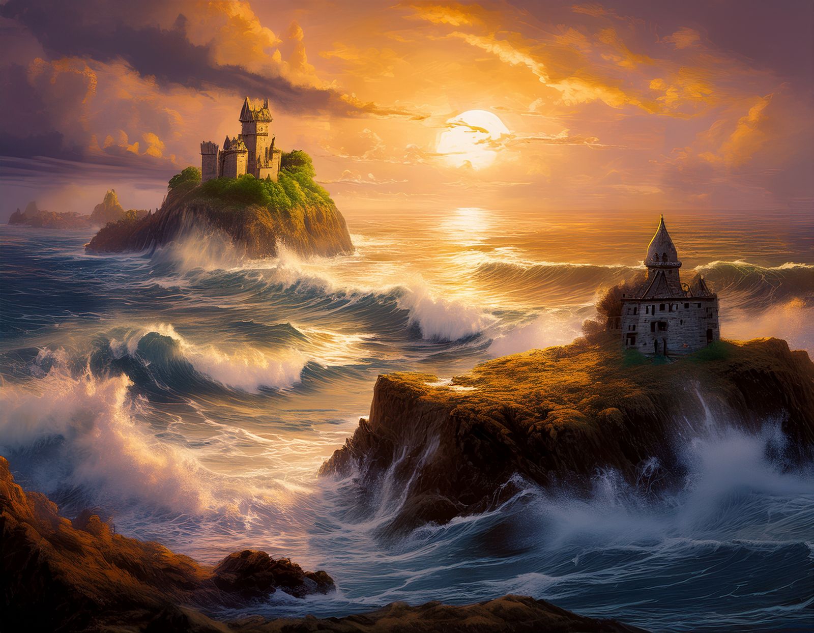 Castle in the ocean