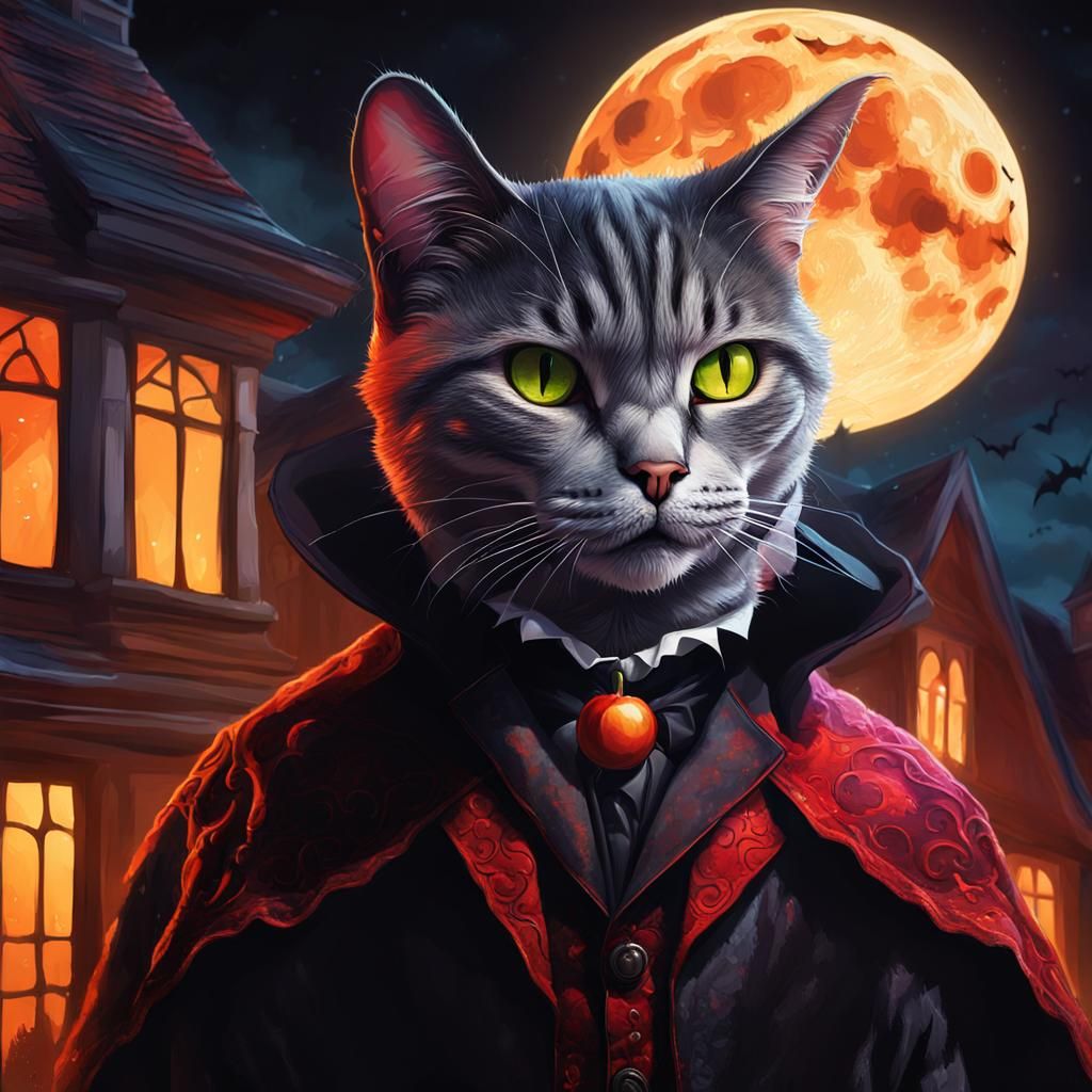 Count Catula out trick or treating 