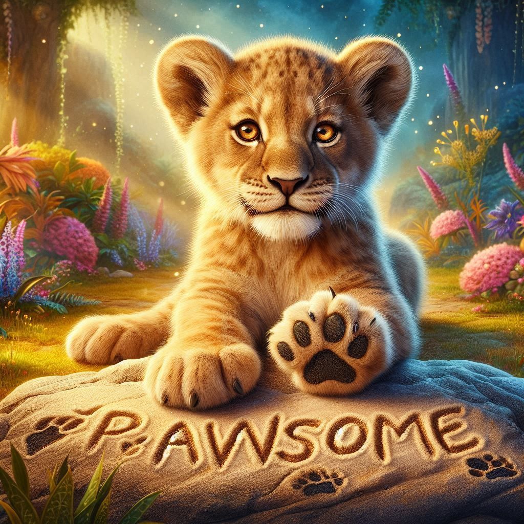 Pawsome (1) - Lion cub