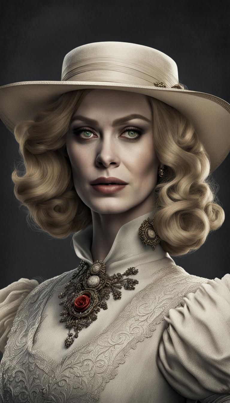 Christina Hendricks as Lady Dimitrescu in Resident Evil Village 2 - AI  Generated Artwork - NightCafe Creator