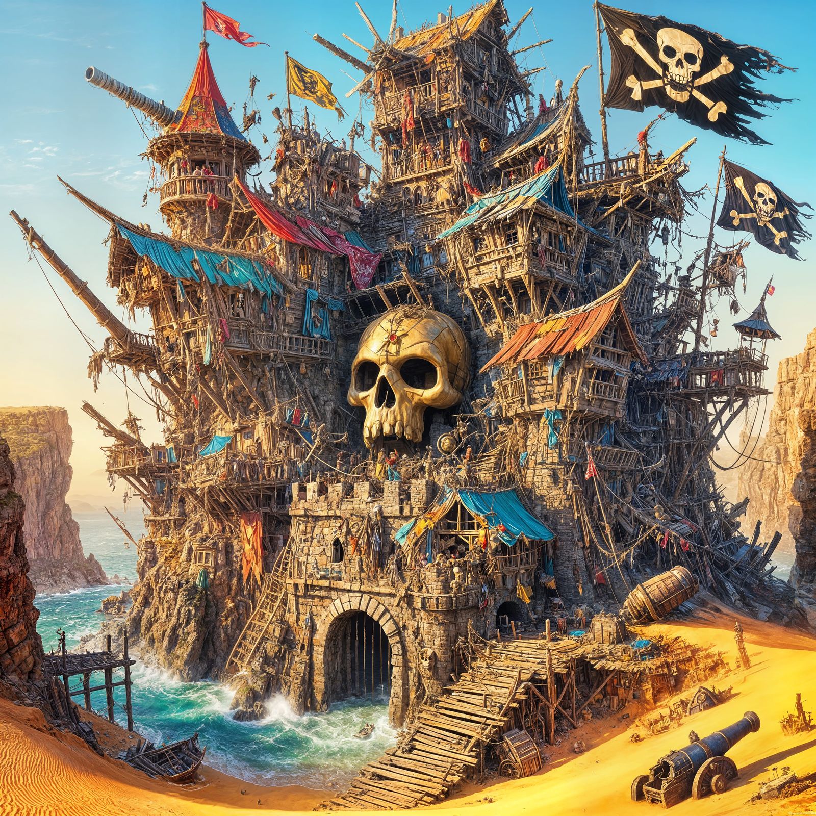 It's a castle. It's a mess...