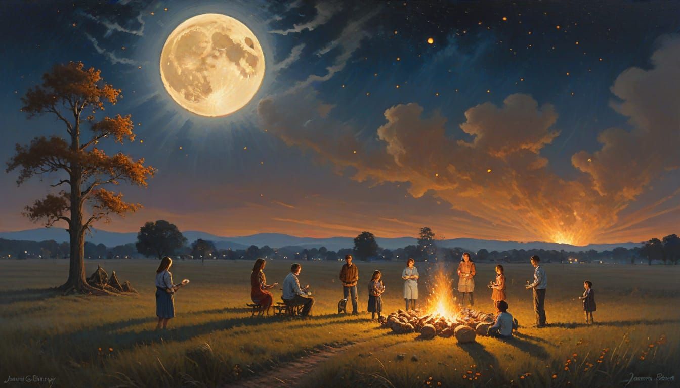 The Last Harvest Moon  by @Ar Yata