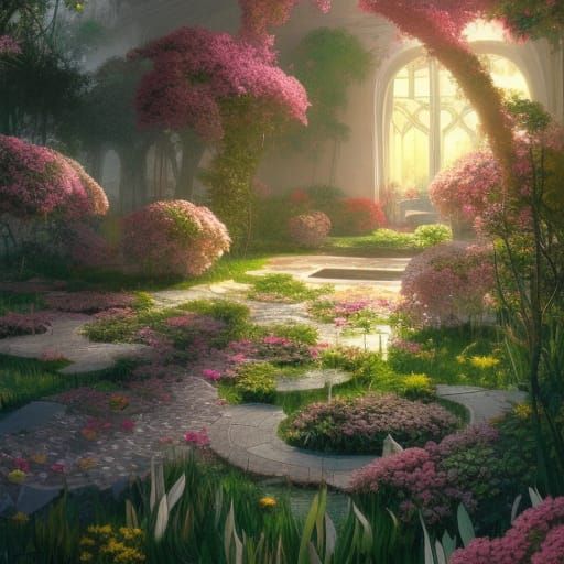 secret garden - AI Generated Artwork - NightCafe Creator