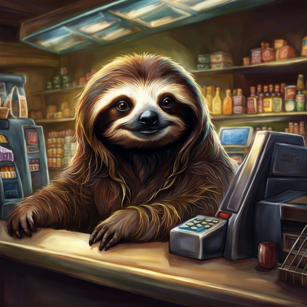 Sloth Cashier