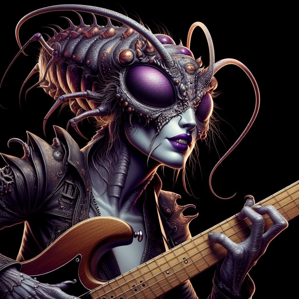 Creatures playing Electric Guitar series