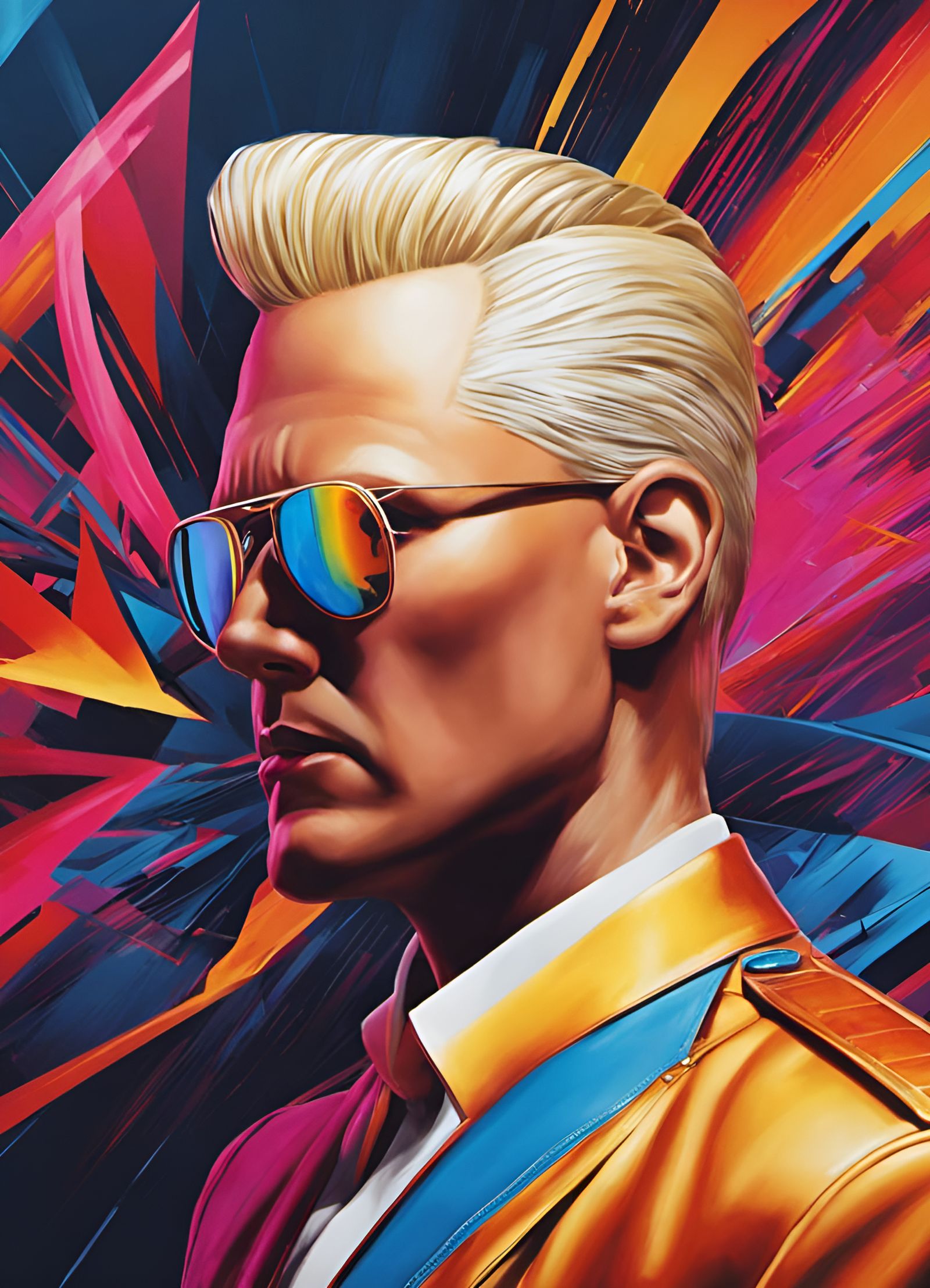 Max Headroom - AI Generated Artwork - NightCafe Creator