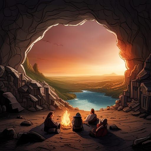 Camping in a Cave