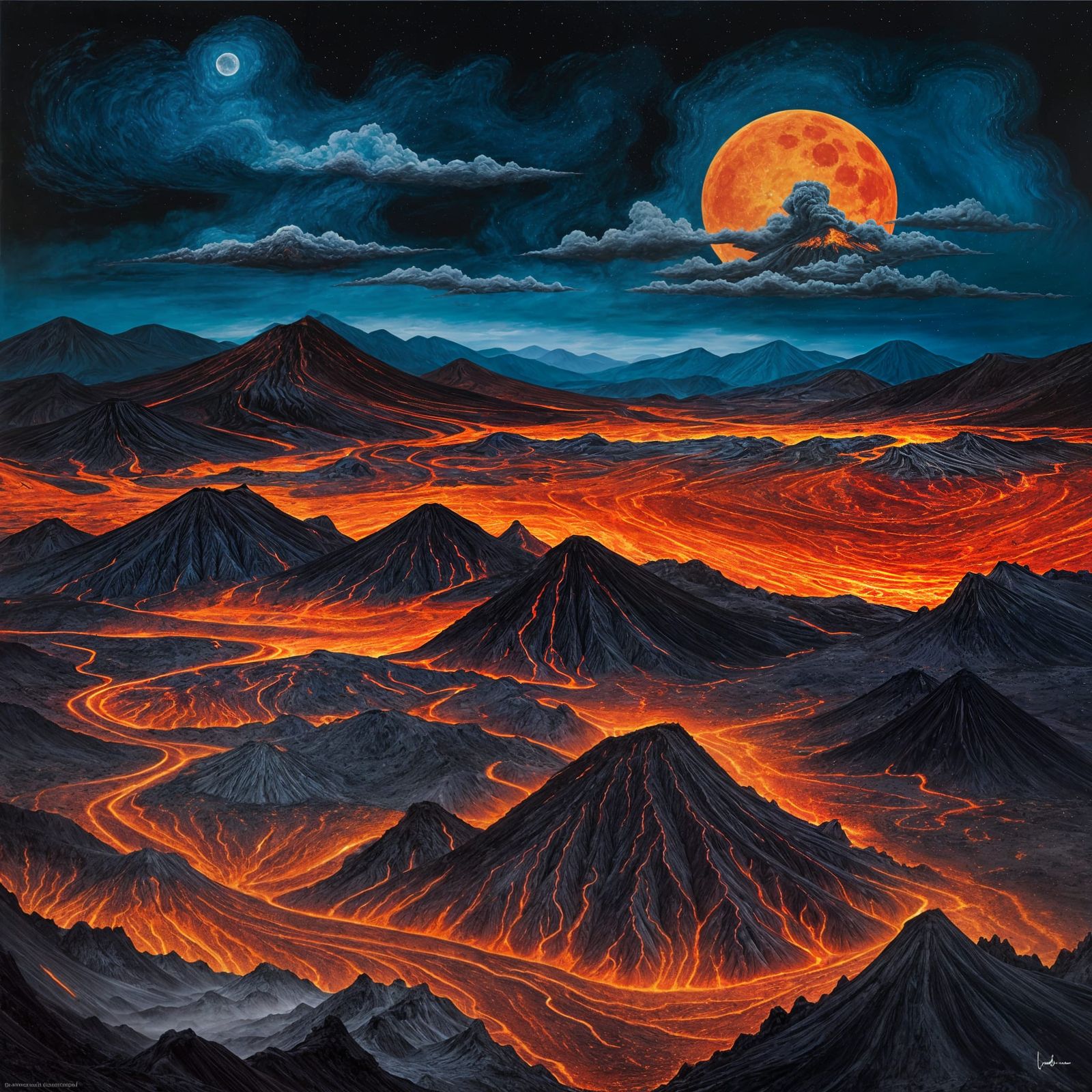 The volcano