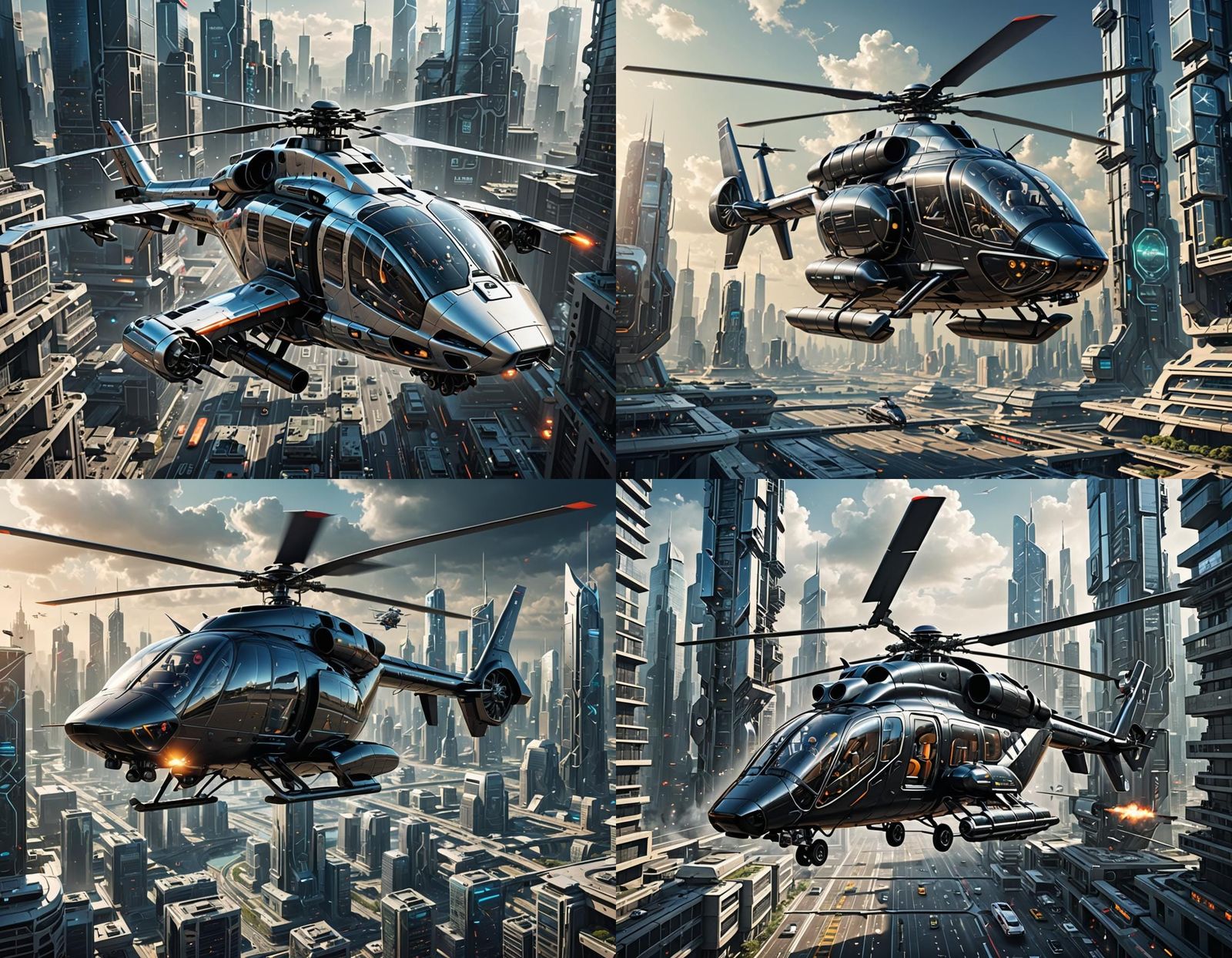 Helicopter futuristic