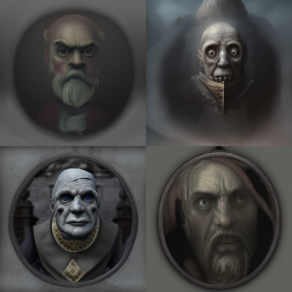 Jacob Marley's face as a doorknocker, with a dismal light ab...