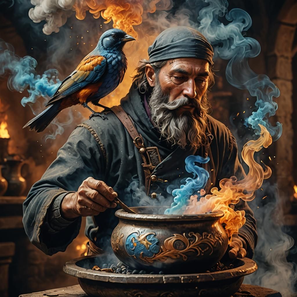 alchemist's pot.  by @Rion November