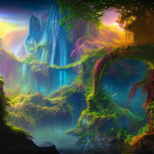 Rainforest - AI Generated Artwork - NightCafe Creator