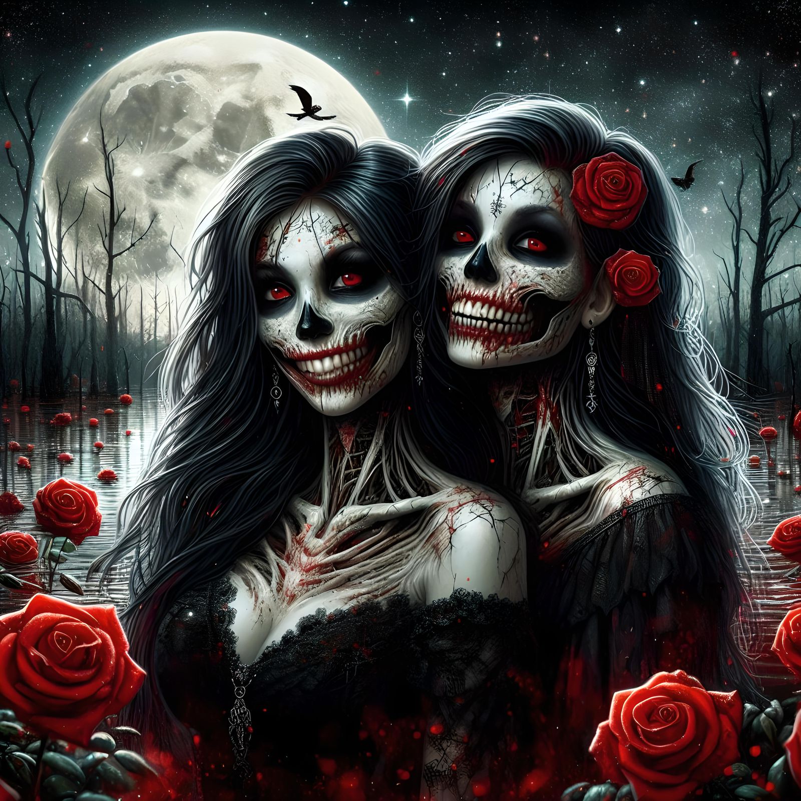 Skeleton couple