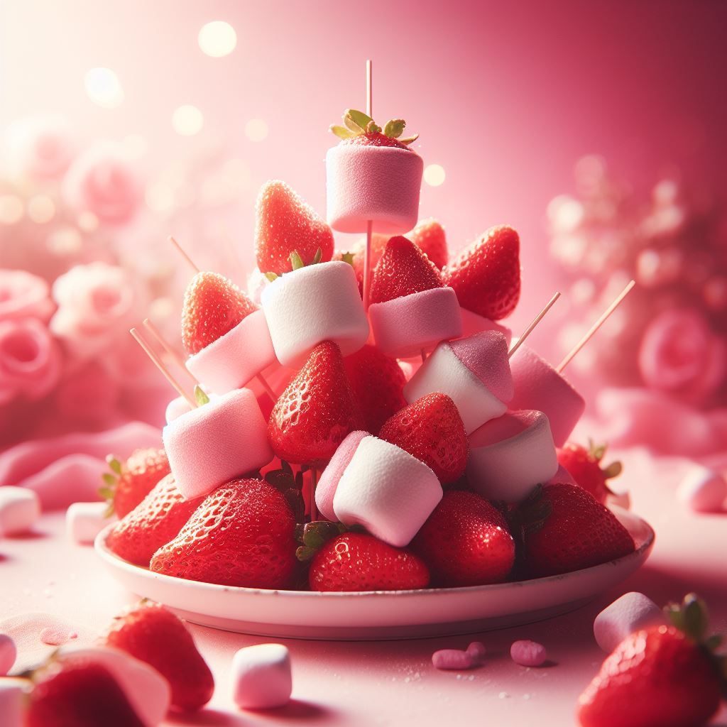 strawberries dipped in marshmallow