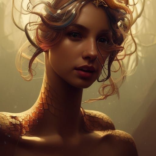 snake woman - AI Generated Artwork - NightCafe Creator