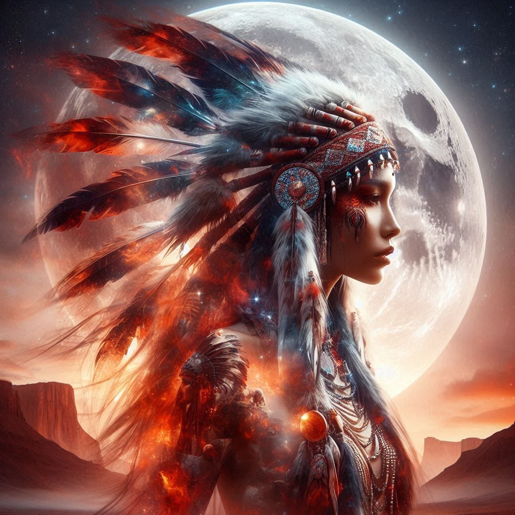 double exposure beautiful fantasy portrait landscape..