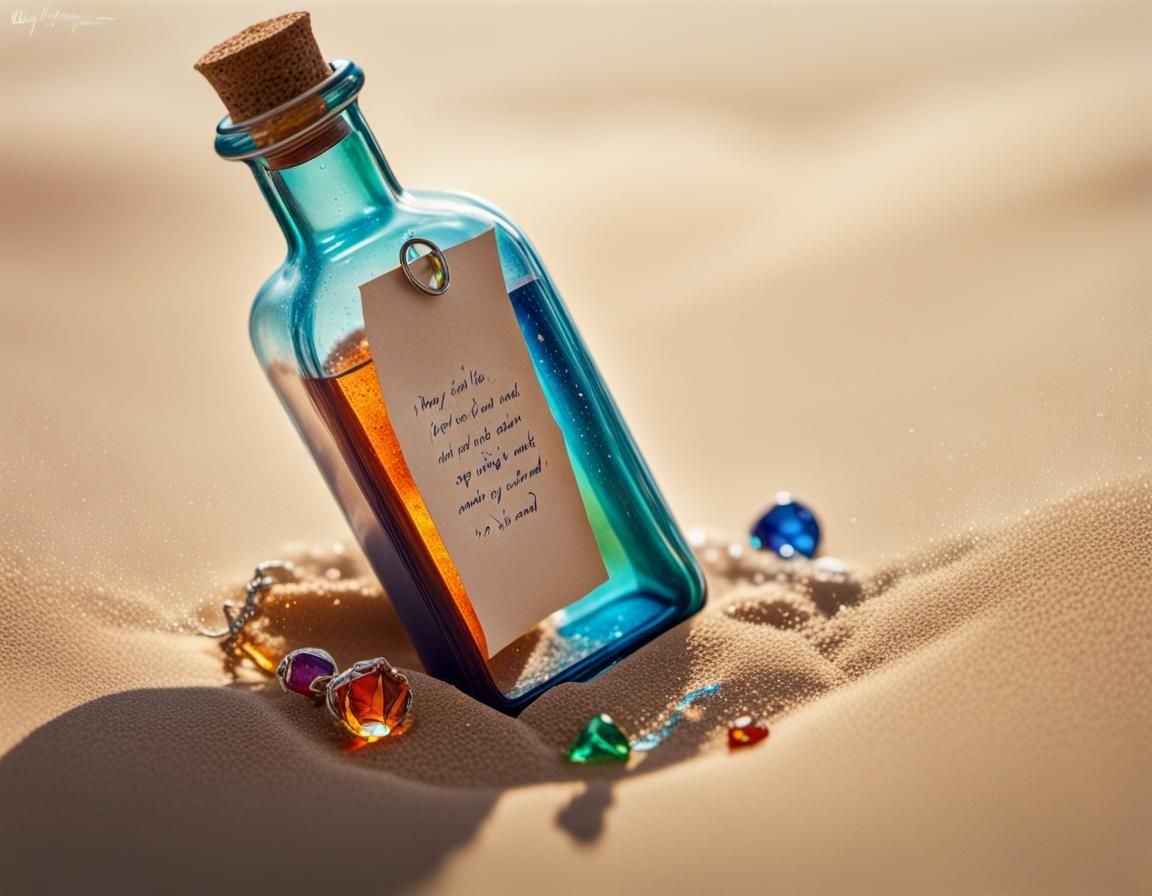 Bottle and jewels