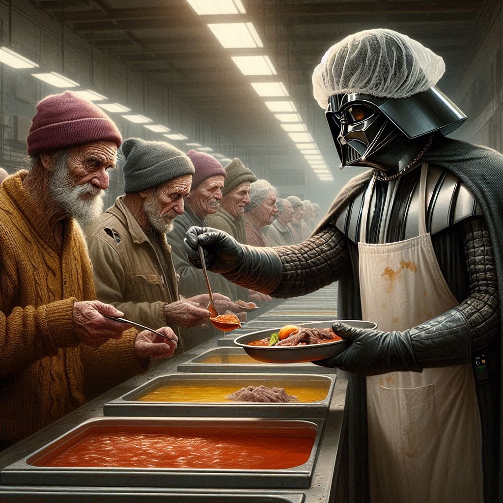 Darth Vader Helps Feed the Homeless
