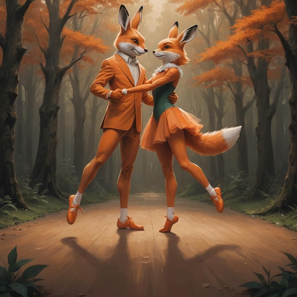Dance and Romance in Orange No. 3 - Ballet