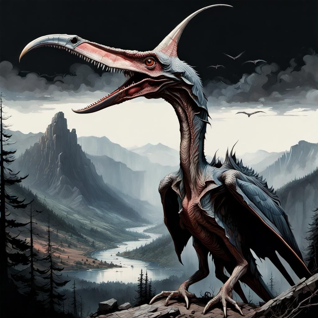 Relentless Pterosaur  by @Lotus
