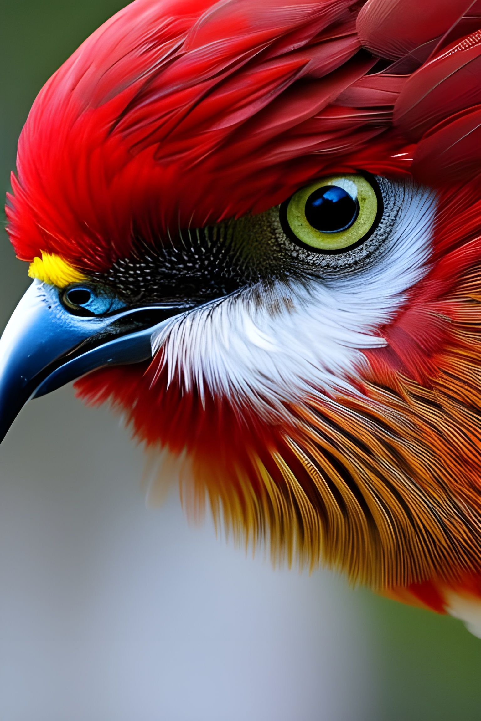 Red bird  by @Aia