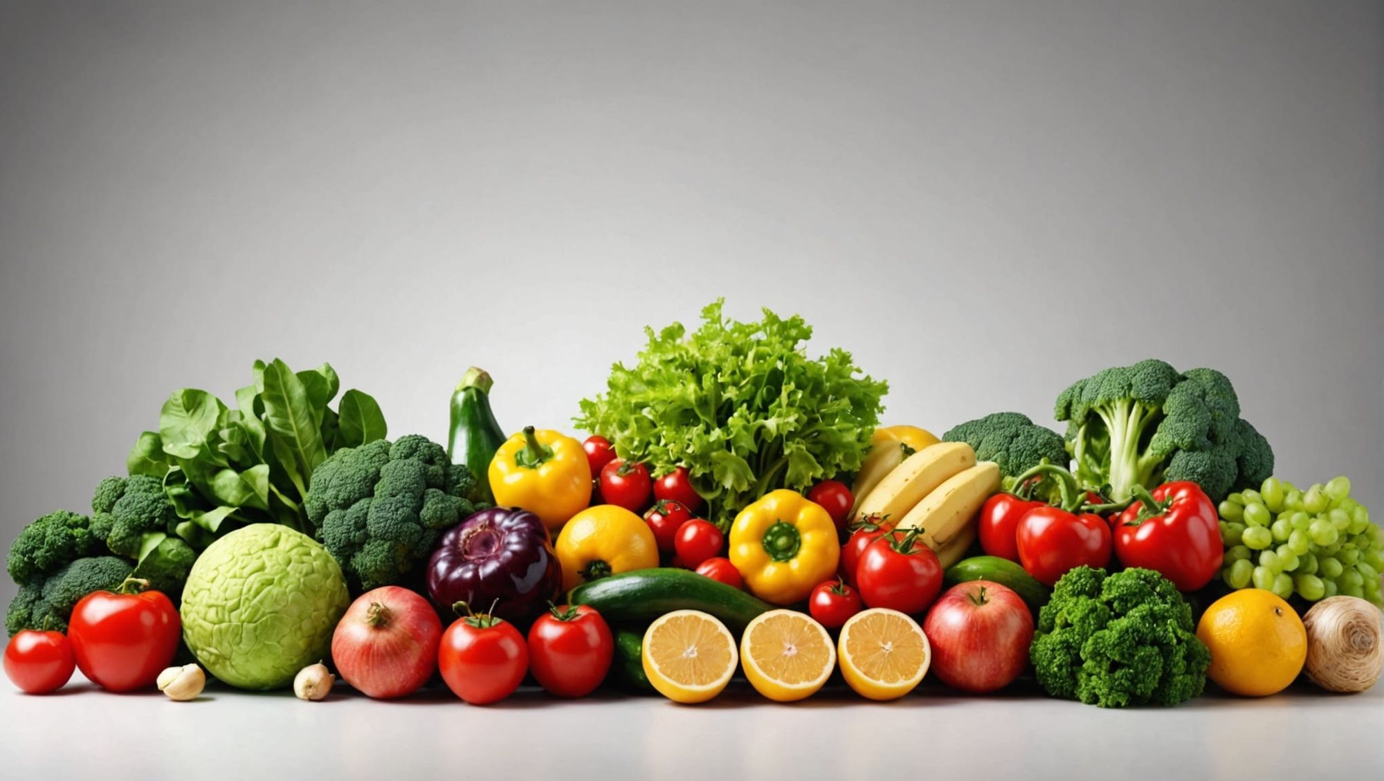 Vegetables. Fruits. Panel(light background)