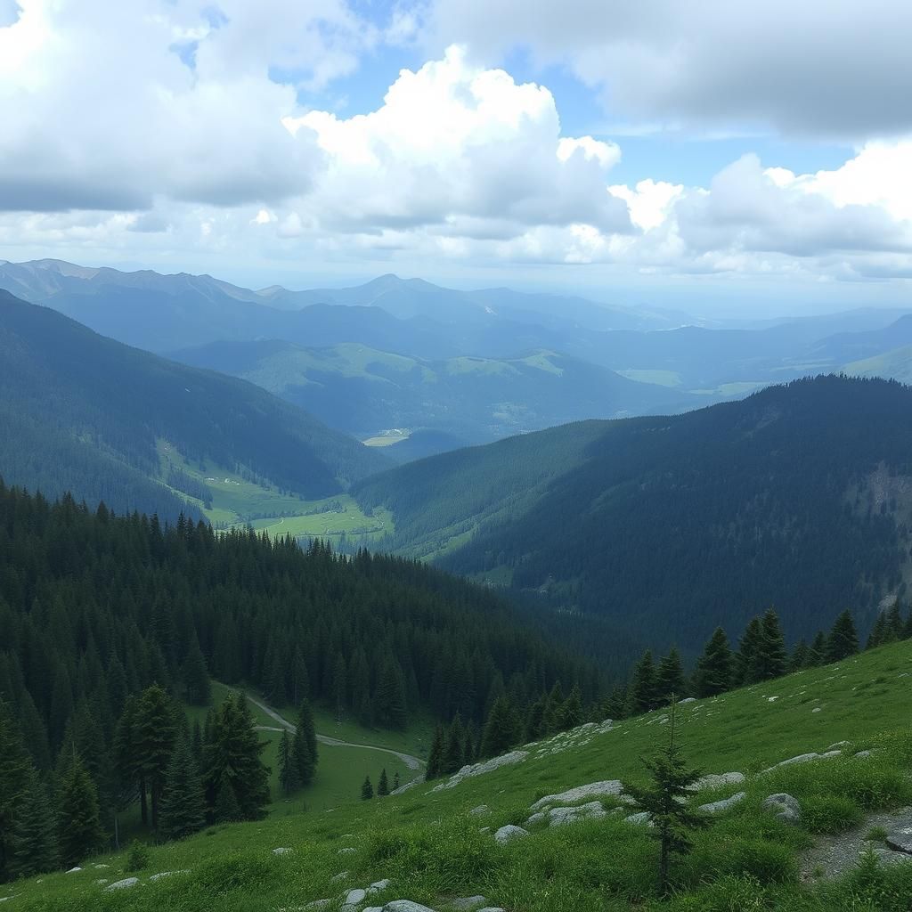 Forest in the mountain