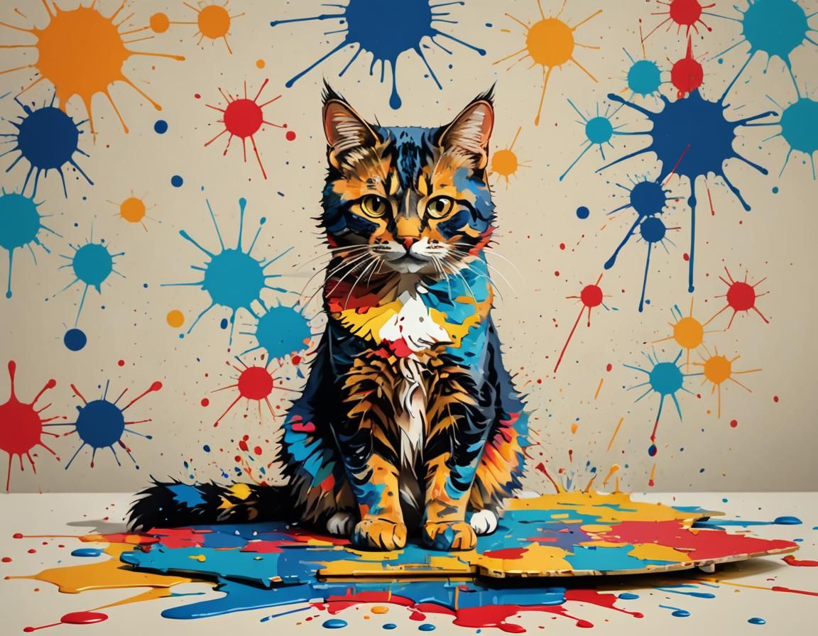 Splattered Calico  by @undefined