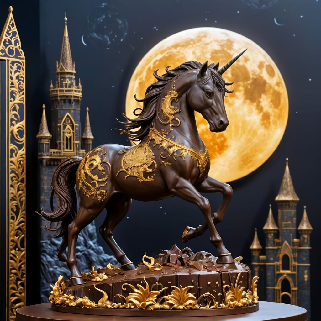 Chocolate unicorn  by @DAIV