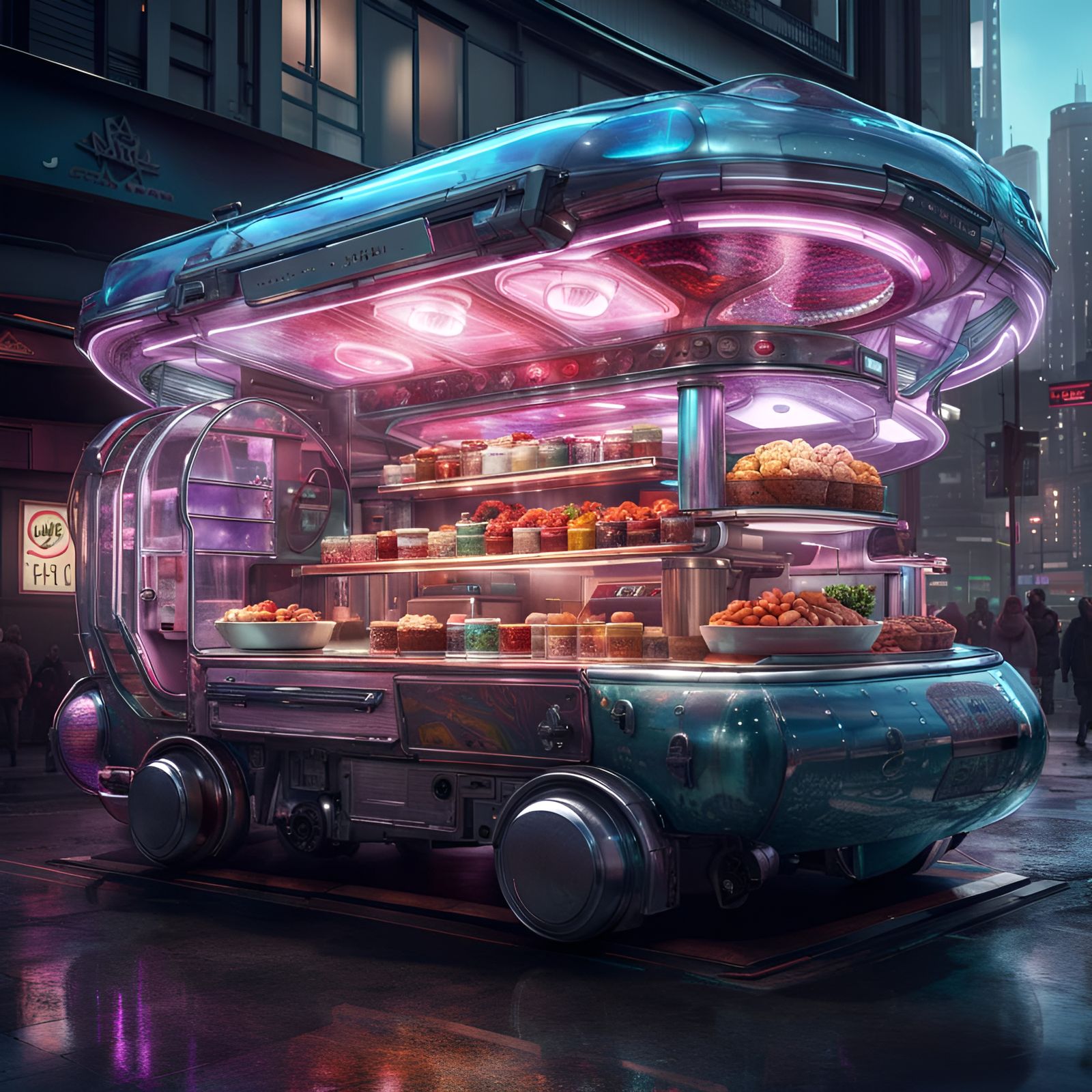 Cyber City Mobil Street Food   by @Meg