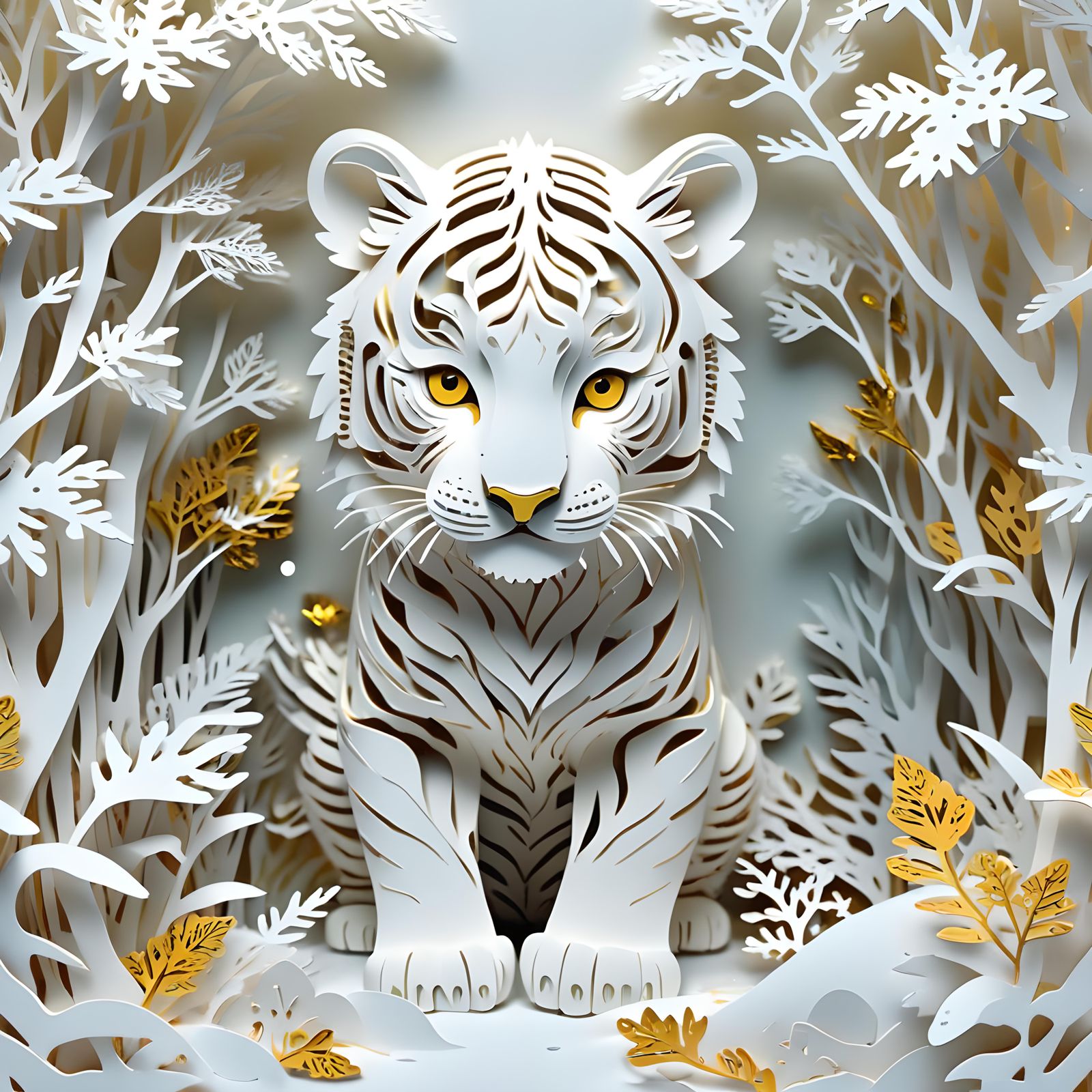White Baby Tiger  by @APOLLO