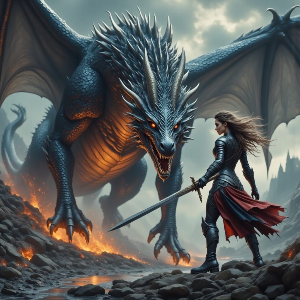 Lady Neraline faces Ormandris the Fatebringer