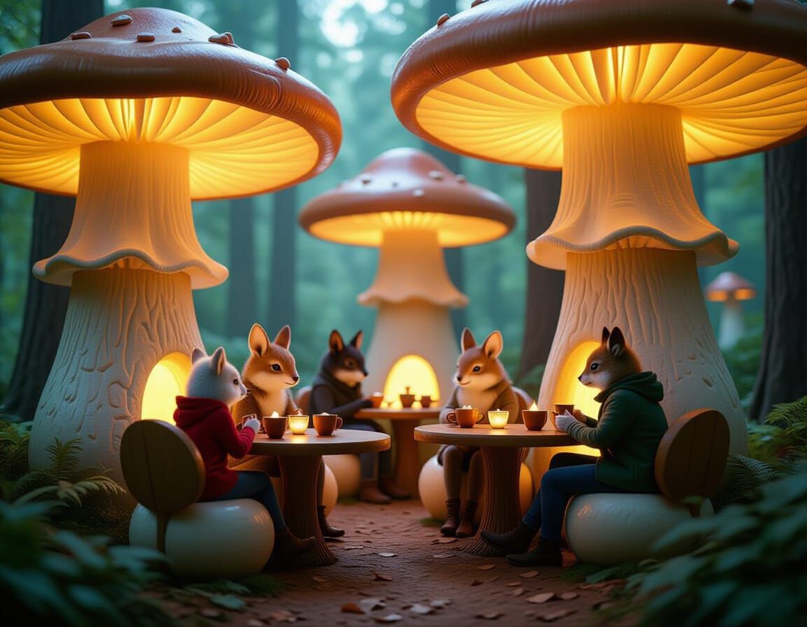 Enchanted cafe  by @Neluriko