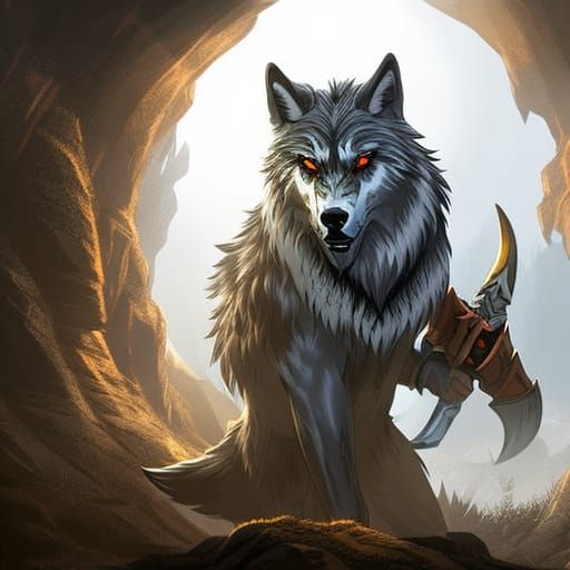 Wolf warrior - AI Generated Artwork - NightCafe Creator