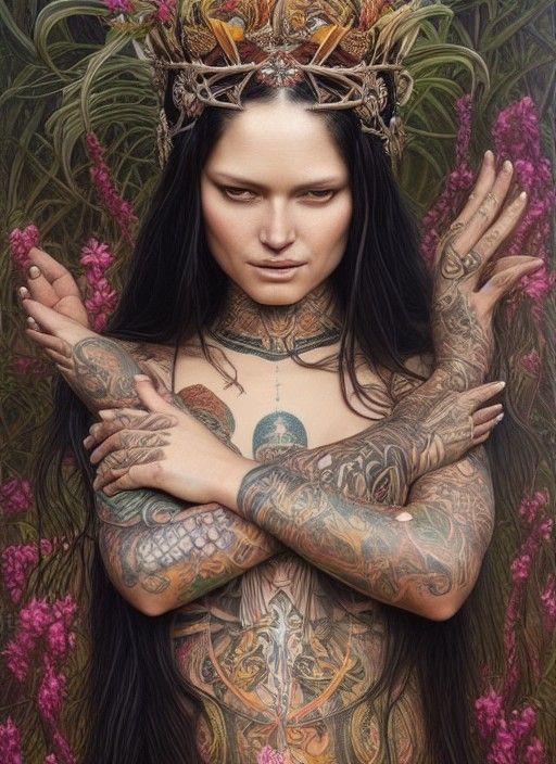 Majestic Māori Goddess