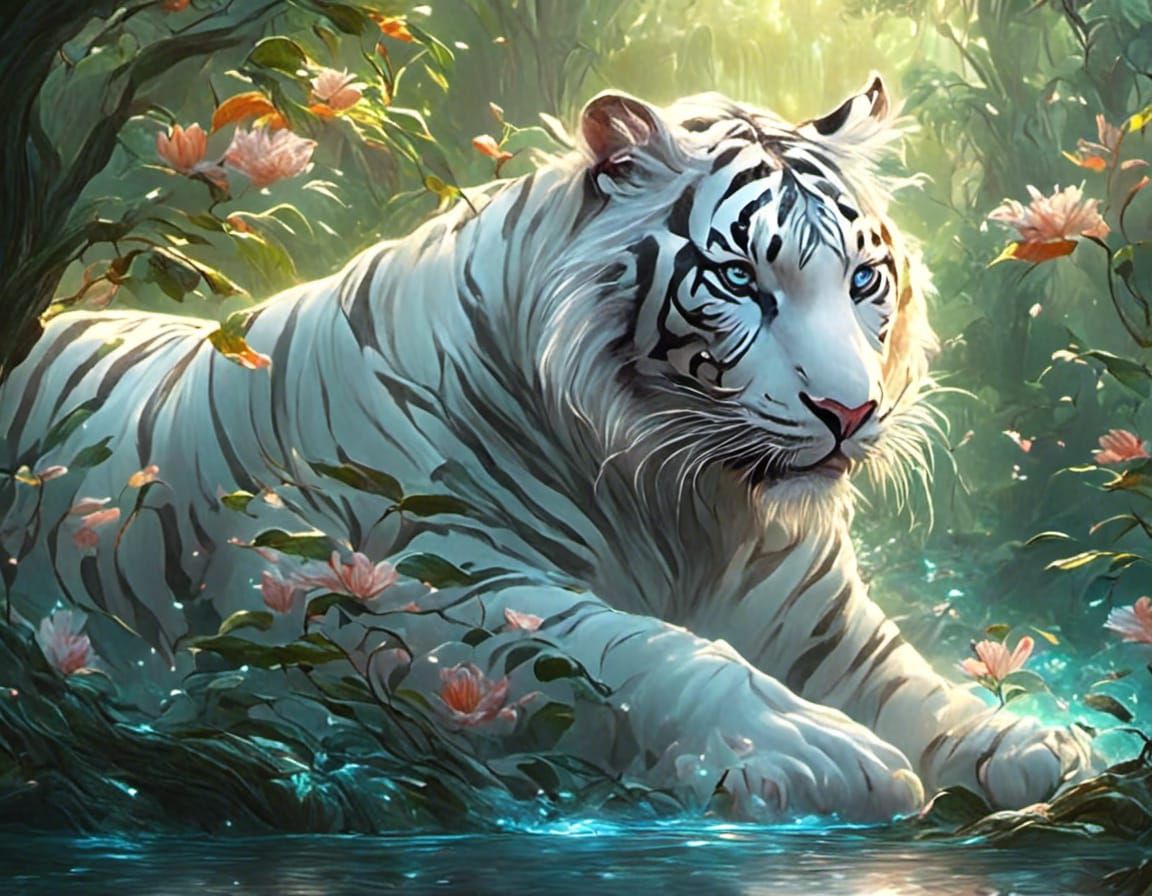 The White Tiger - AI Generated Artwork - NightCafe Creator
