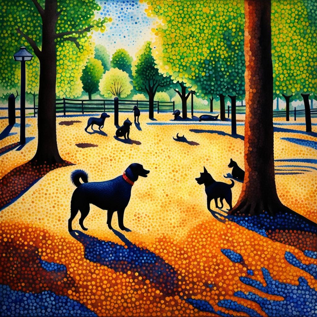 Pointillism + Watercolor III