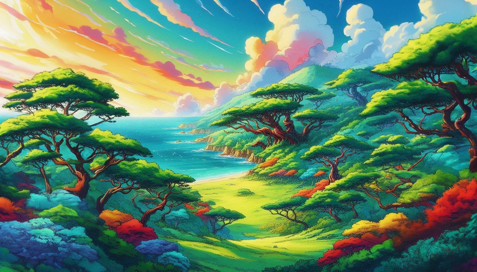 Island Art, one piece style