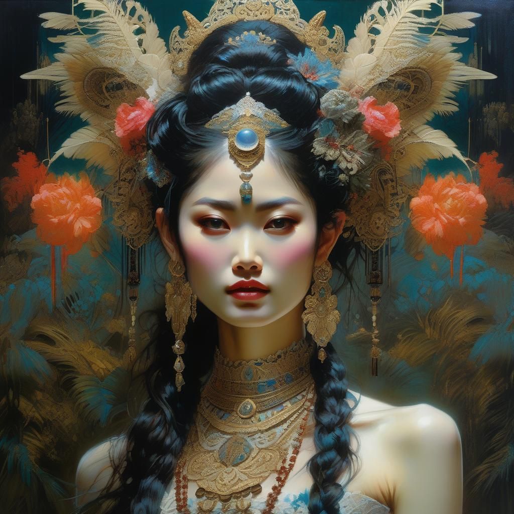 Balinese girl - AI Generated Artwork - NightCafe Creator