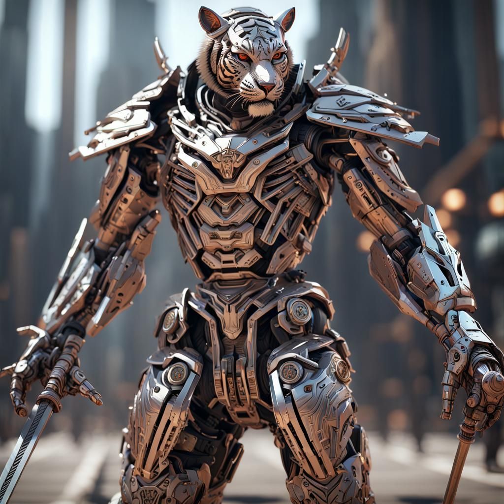 The xs robot man-tiger final battle