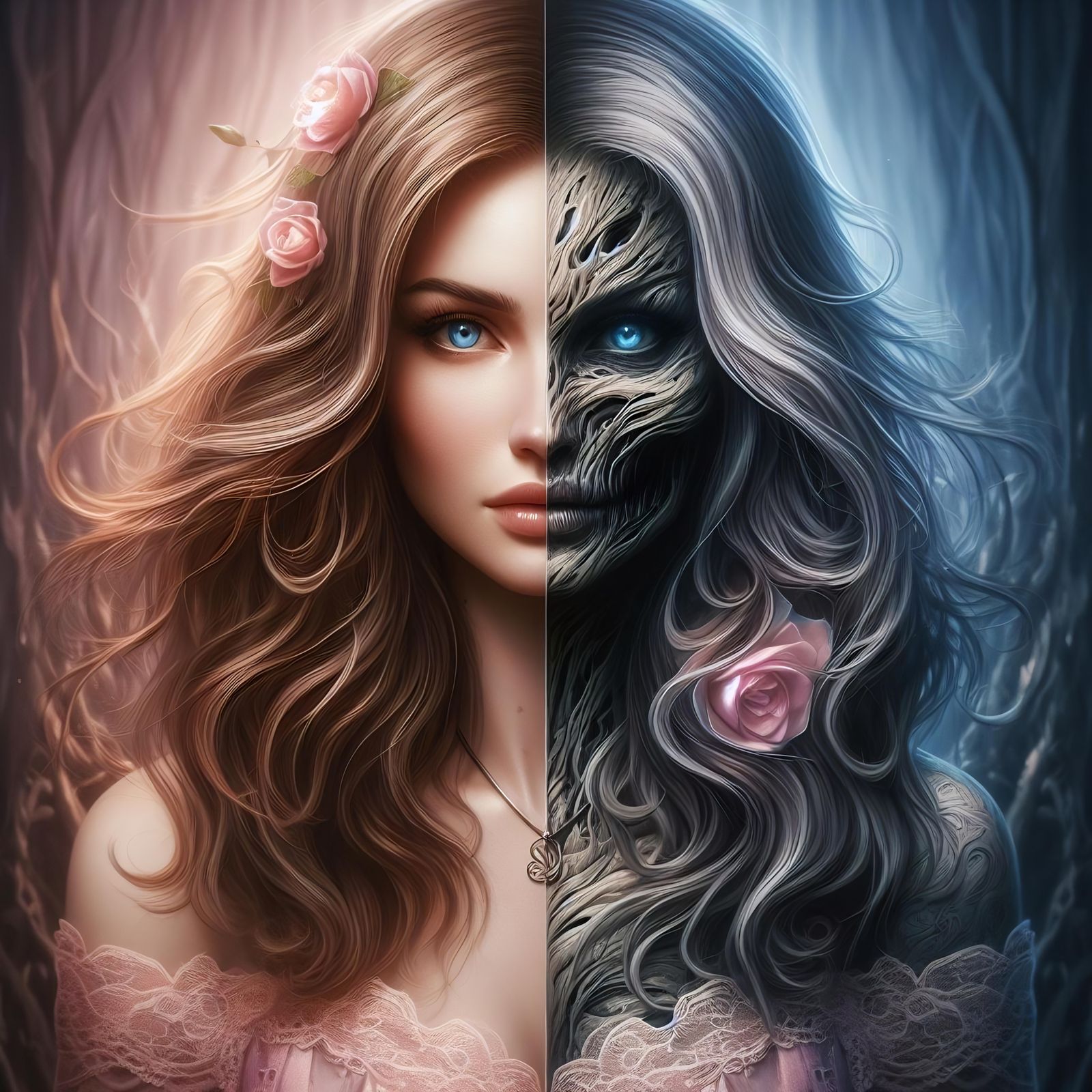 Two Sides, Light Vs Dark