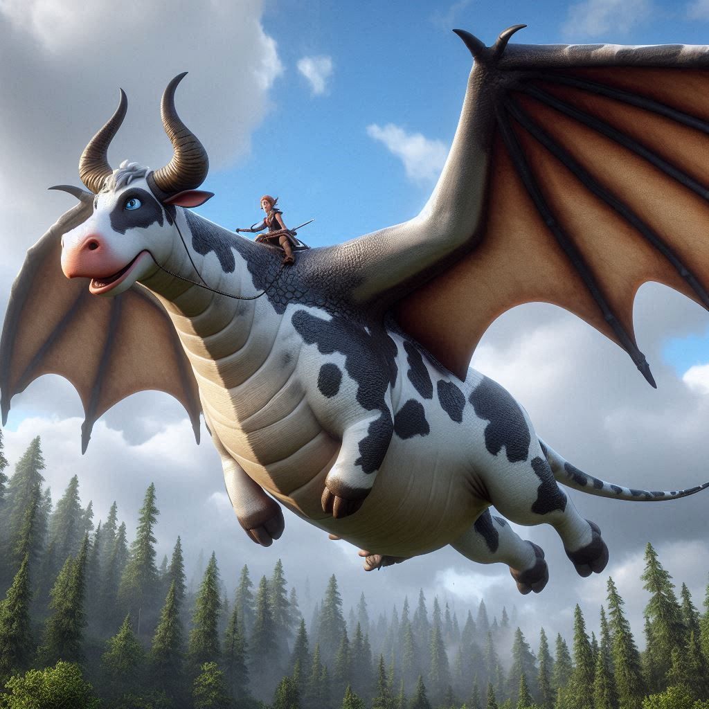 Dragon flight: COW!!