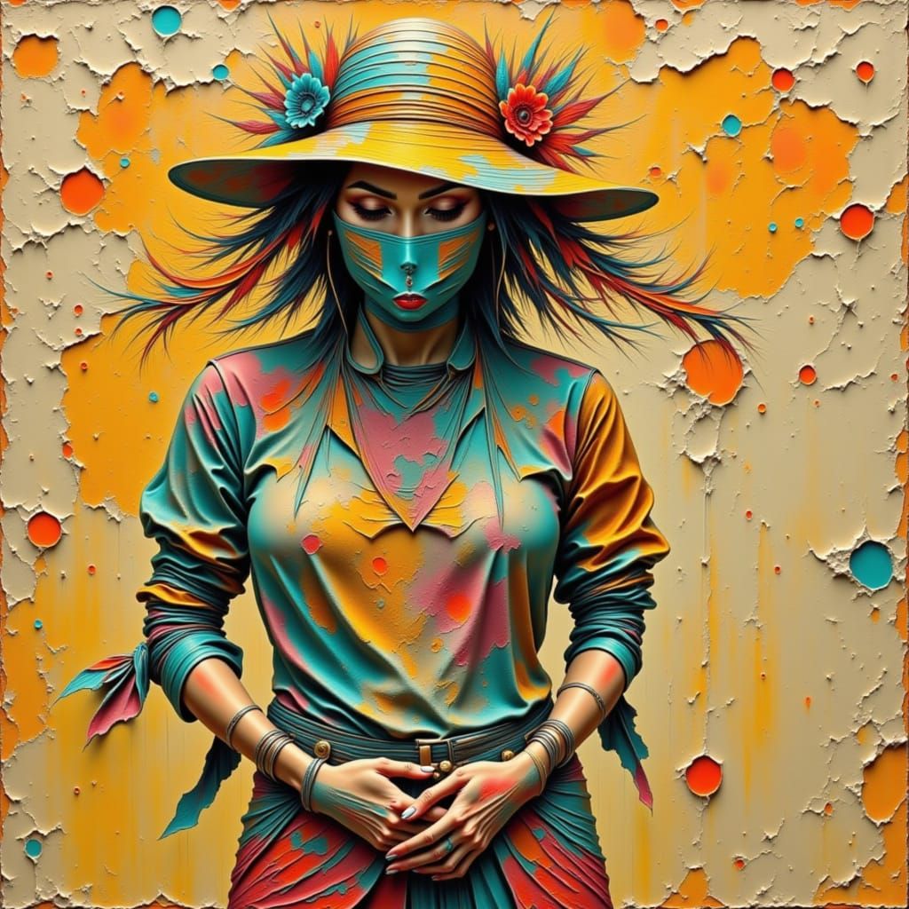 <lora:Wik:1.0>woman impasto