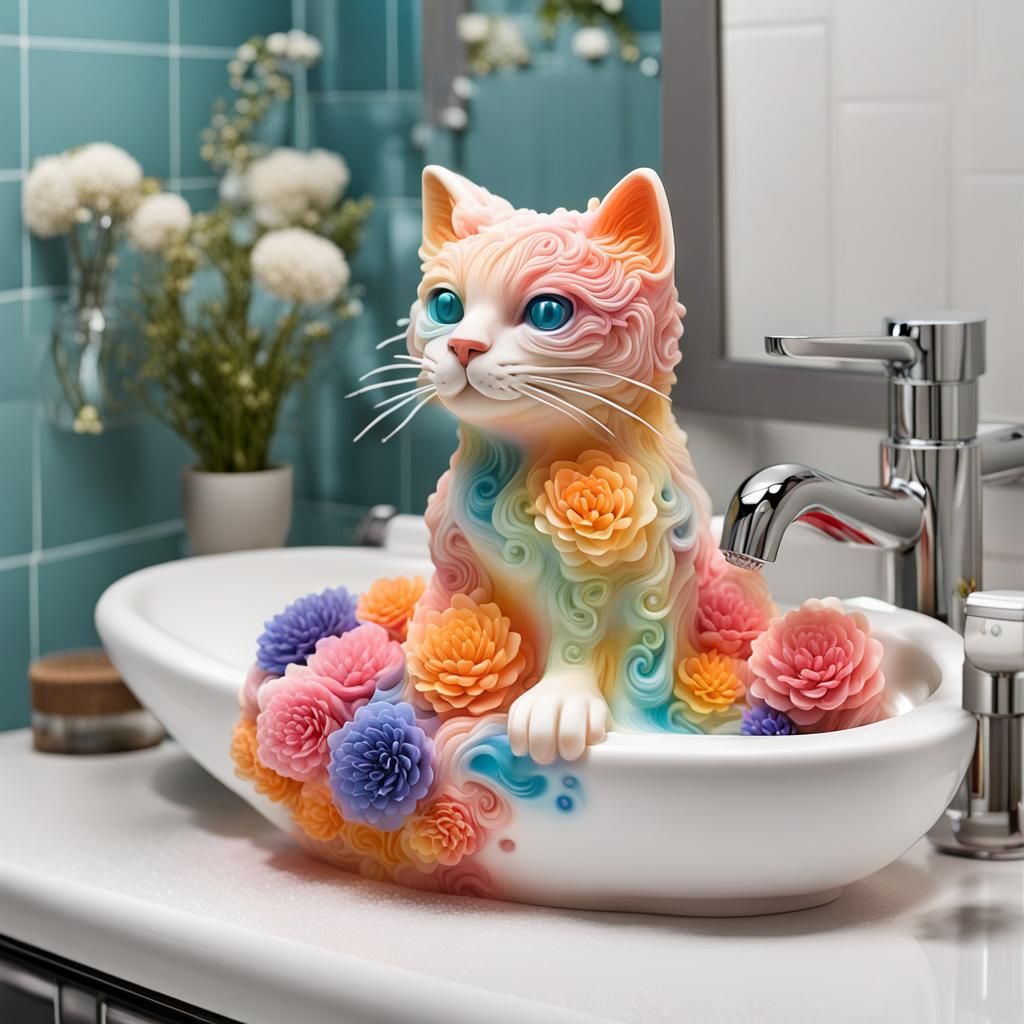 Cat Soap Carving AI Generated Artwork NightCafe Creator