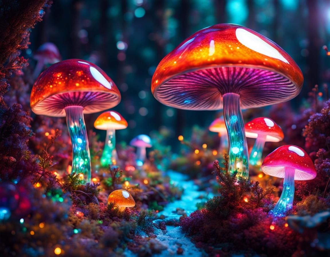 Dreamy mushroom land  by @David Barton
