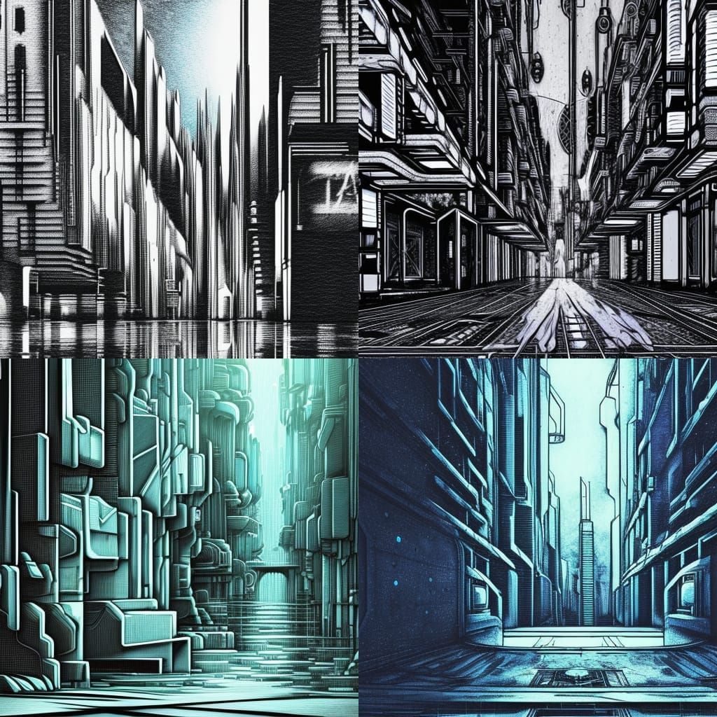 Brutalist Futuristic Cyberpunk City - AI Generated Artwork - NightCafe ...