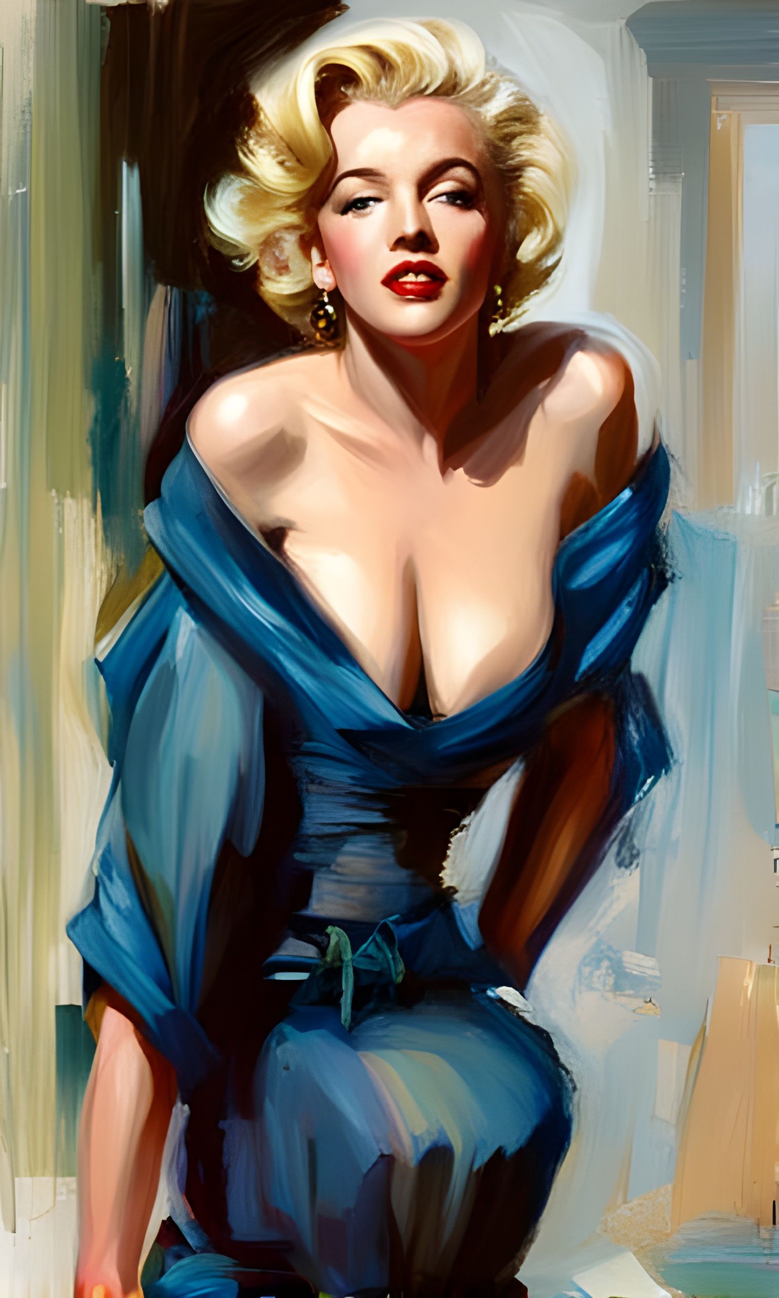 Marilyn Monroe Pino Daeni film noir romanticism beautiful co...